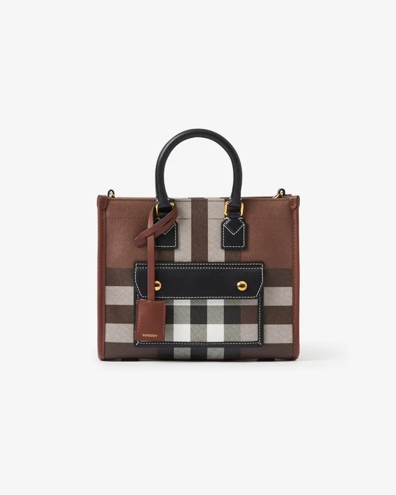 Burberry Henkeltasche „Freya“ im Kleinformat Dunkles