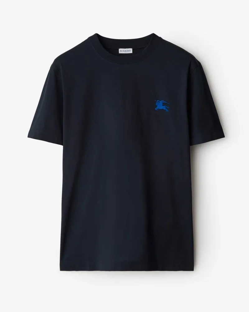 Burberry Baumwoll-T-Shirt Marineblau