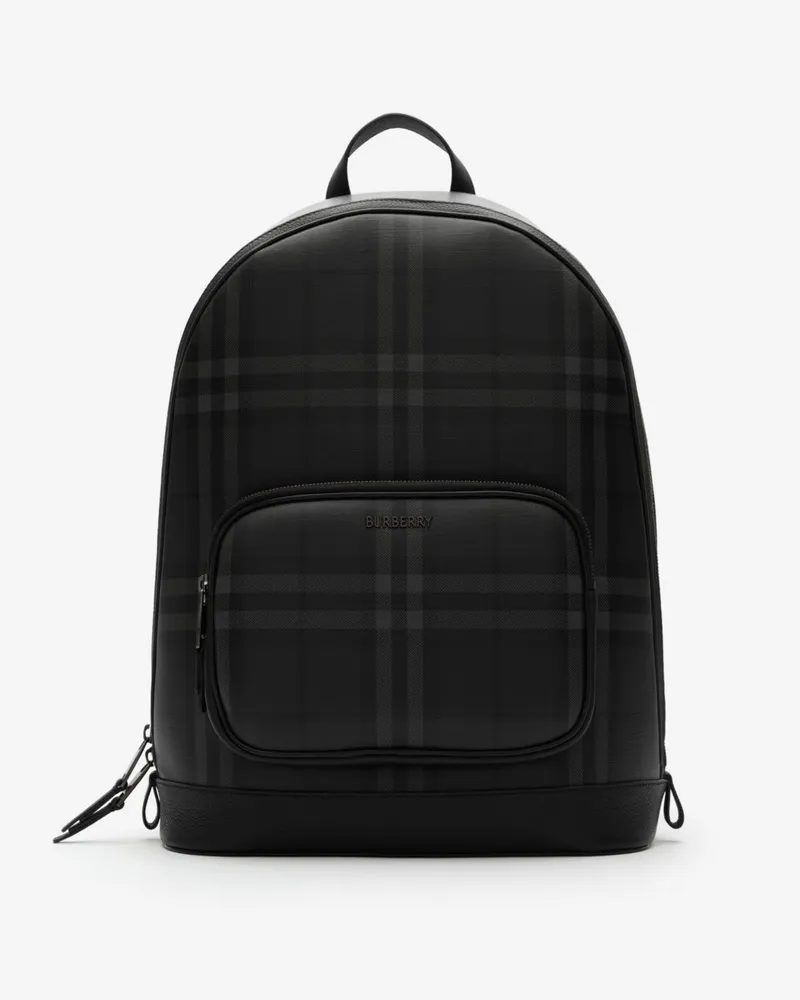 Burberry Rucksack „City“ in Check mit Reißverschluss Iron