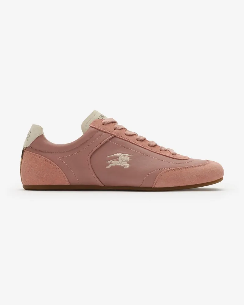 Burberry Leder-Sneaker „Knight Runner“ , Size Dusky-rosa