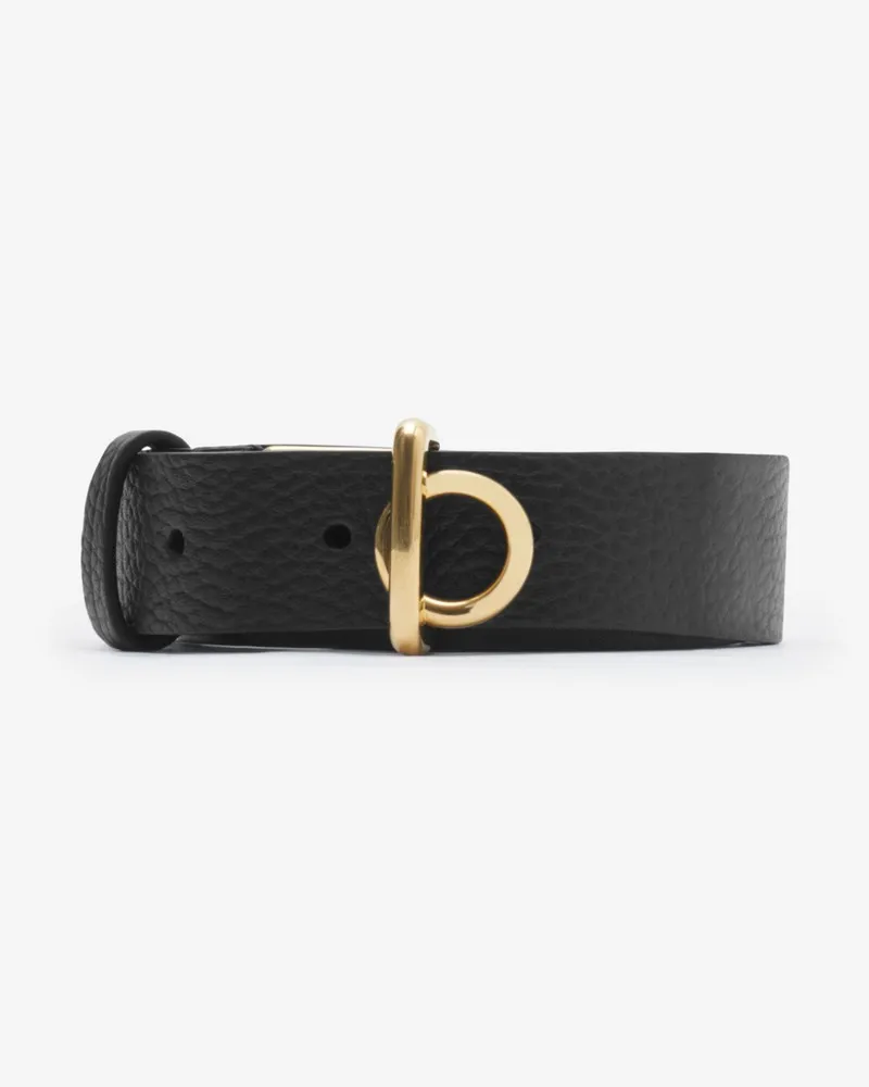 Burberry Ledergürtel „Rocking Horse Schwarz