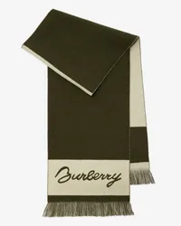 Burberry Wollschal mit EKD-Motiv und Logo Loch