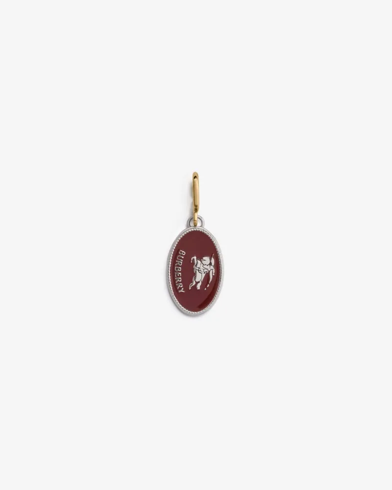 Burberry Emaillierter Knight Stamp-Anhänger Sash-violett
