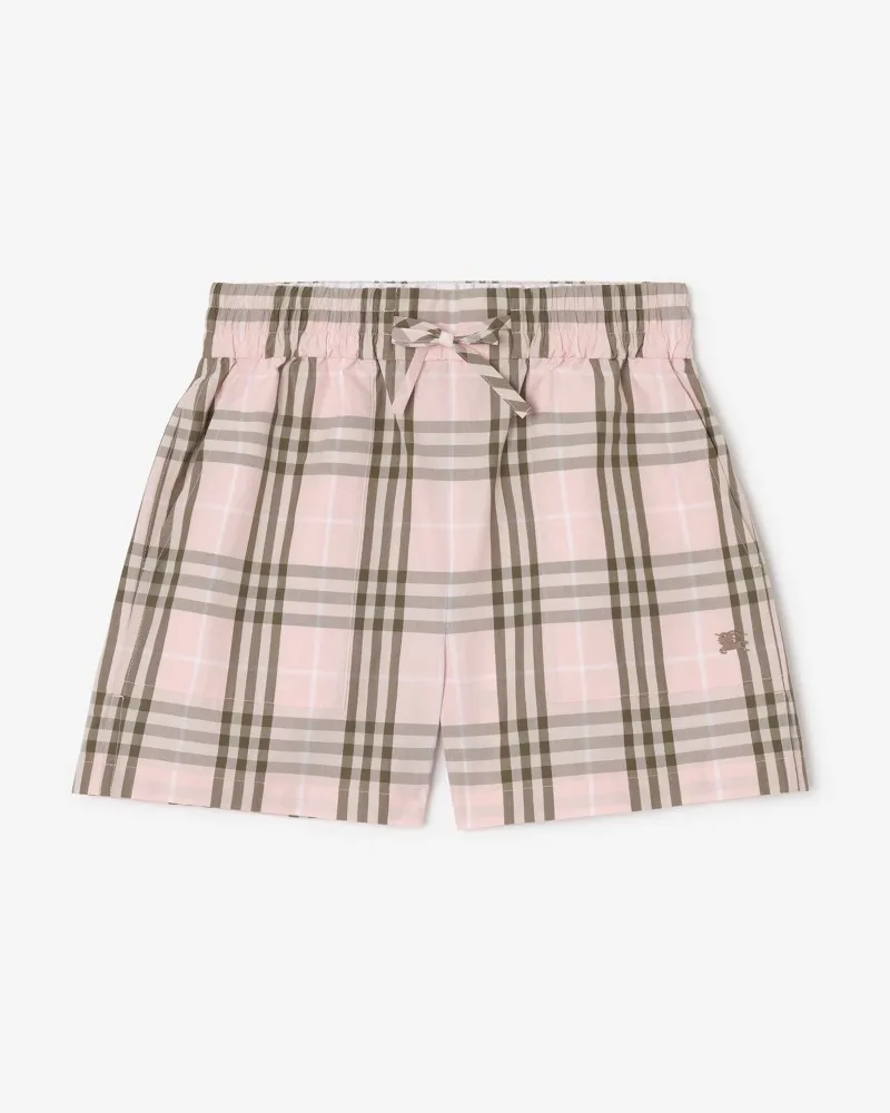 Burberry Baumwollshorts in Check , Size Mallow