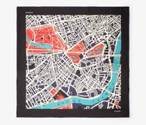 Seidenschal mit Stadtplan von London