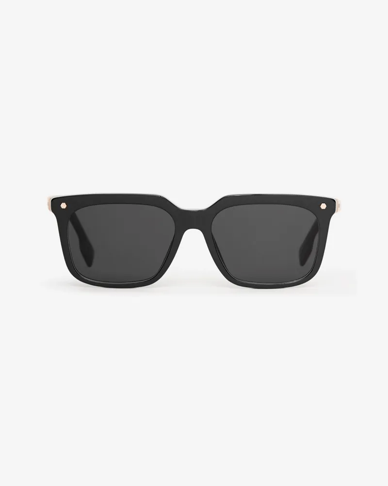 Burberry Sonnenbrille im Streifendesign Schwarz