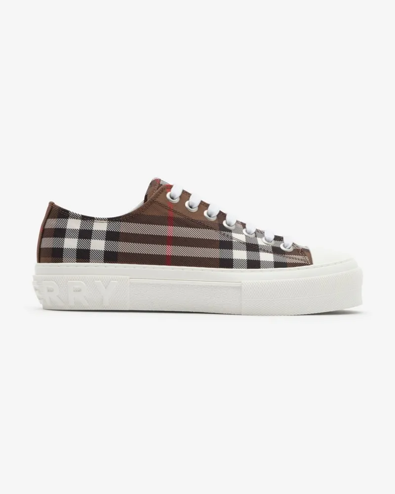 Burberry Sneaker in Check , Size Tobacco