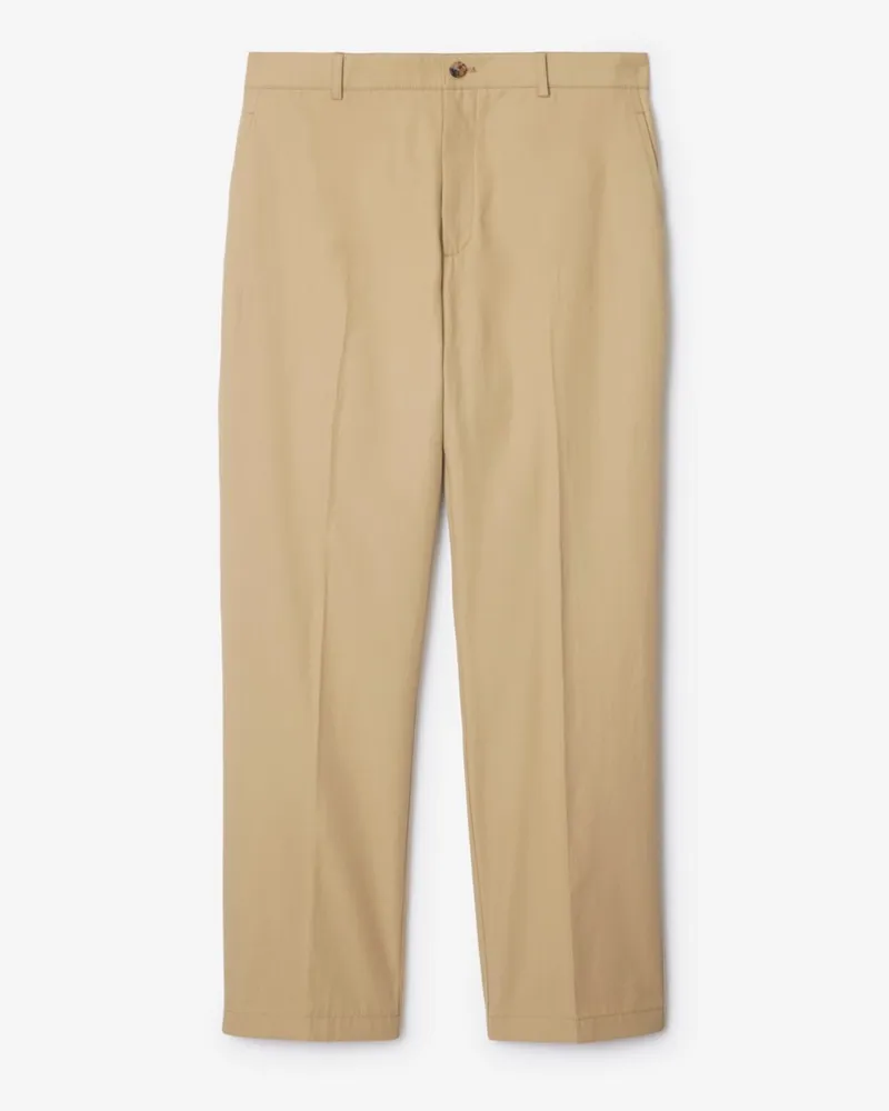 Burberry Baumwoll-Chinos Flachsfarben