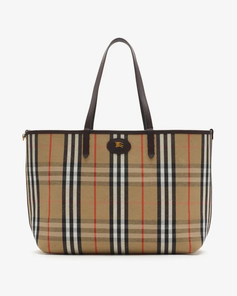 Burberry Mittelgroße wendbare Henkeltasche „Bloomsbury Peat-braun