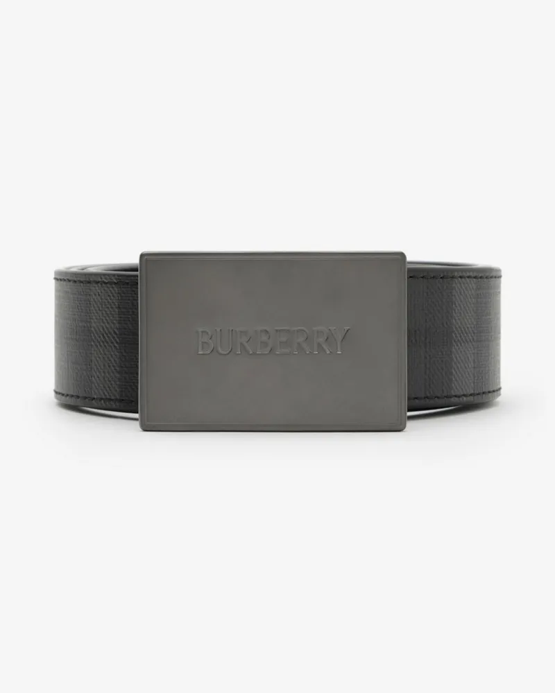 Burberry Wendbarer Ledergürtel mit Logoschnalle , Size Black
