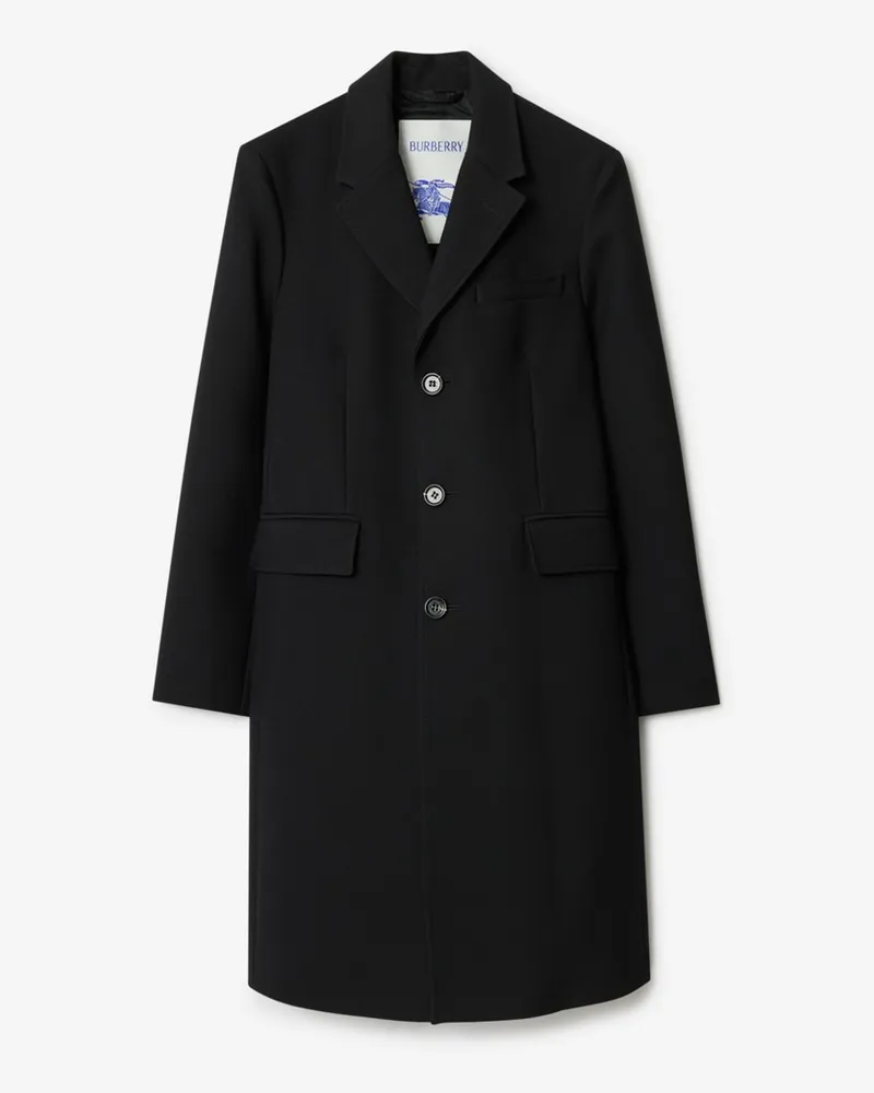 Burberry Eleganter Wollmantel Schwarz