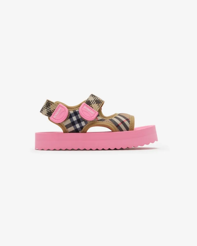 Burberry Sandalen in Check , Size Sand