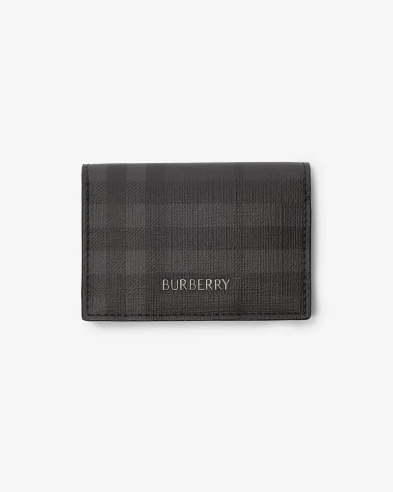 Burberry Faltbares Kartenetui „City“ in Check Iron-grau