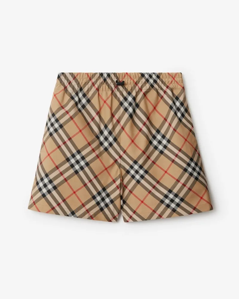 Burberry Shorts in Check Sand
