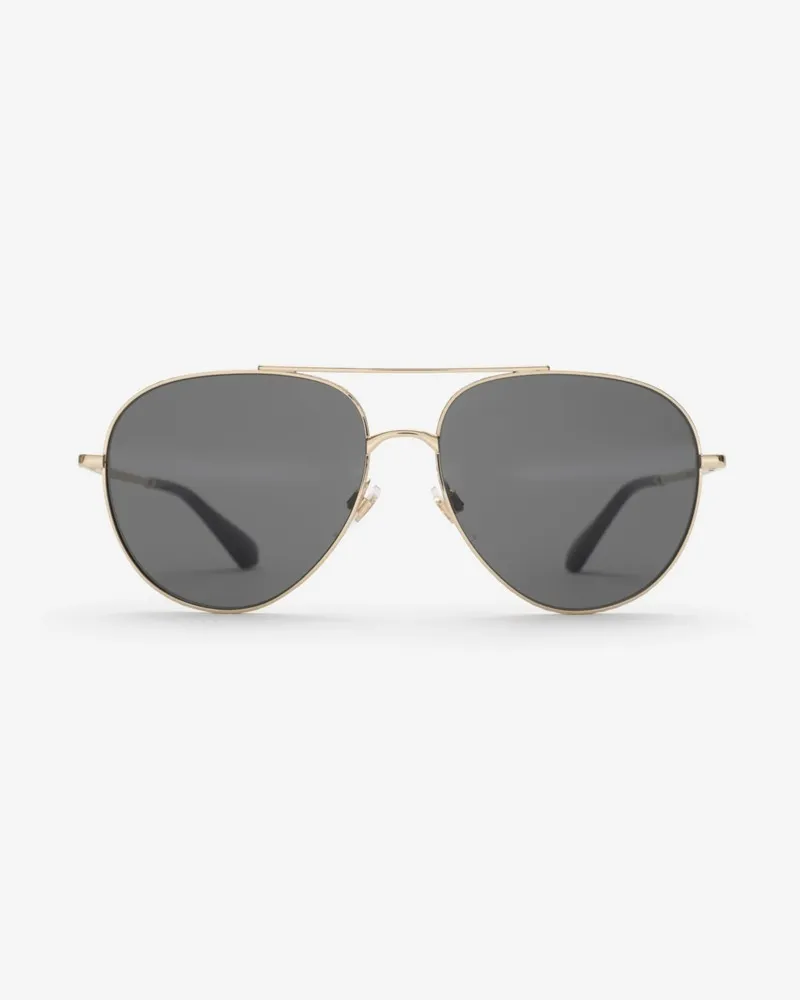 Burberry Pilotensonnenbrille aus Metall in Check Helles