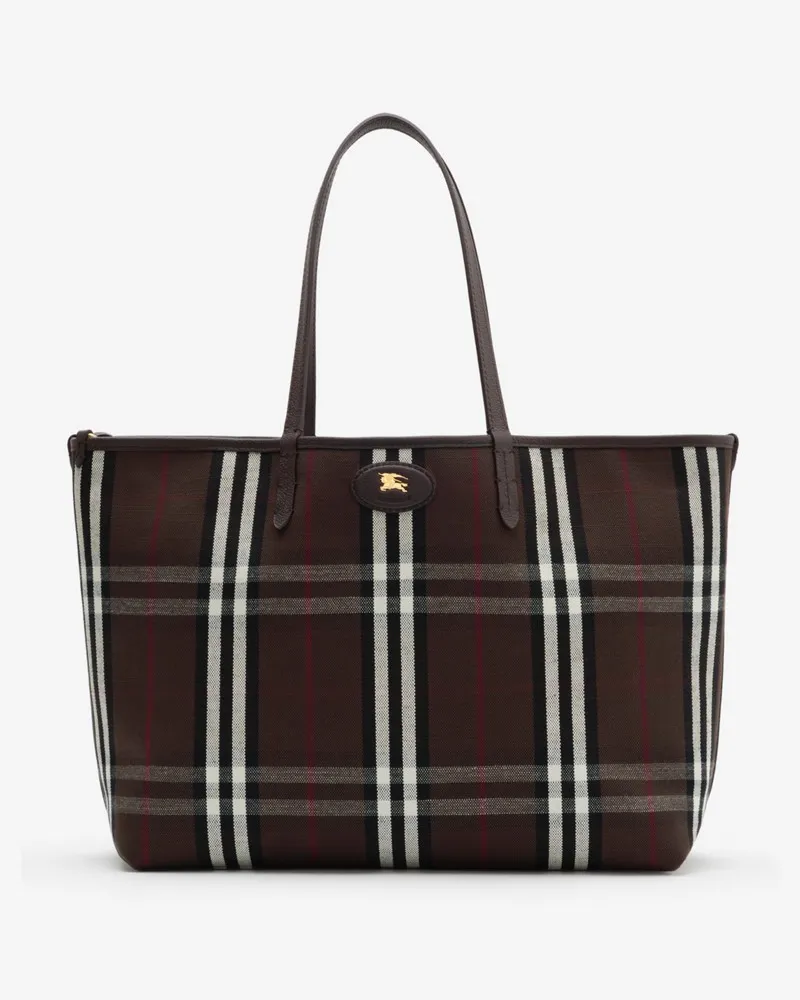 Burberry Mittelgroße wendbare Henkeltasche „Bloomsbury Peat-braun