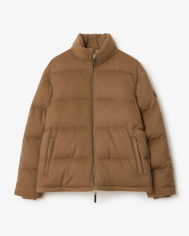Burberry Wattierte Kaschmirjacke „Snowdon Camelfarben