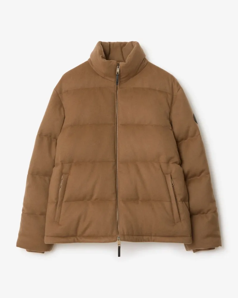 Burberry Wattierte Kaschmirjacke „Snowdon Camelfarben