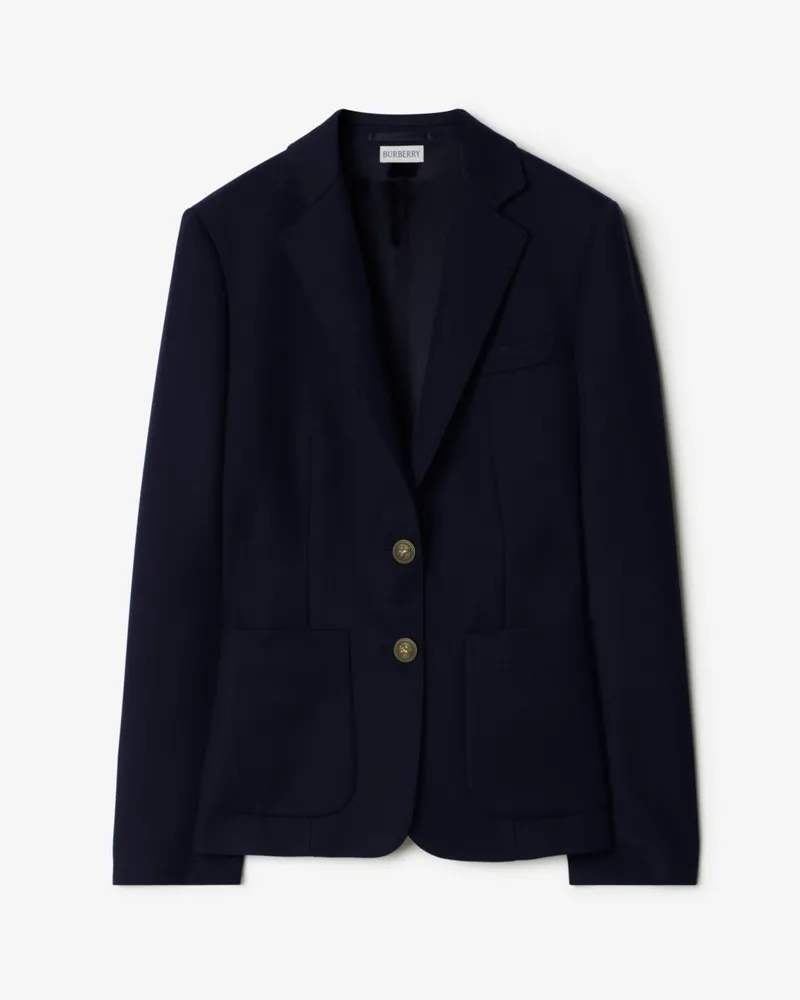 Burberry Jackett aus Wolltwill , Size Navy