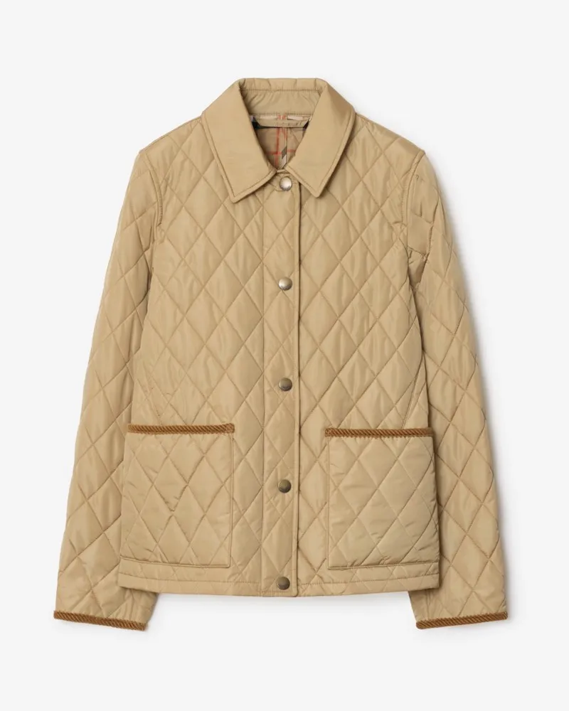 Burberry Nylon-Steppjacke Beige