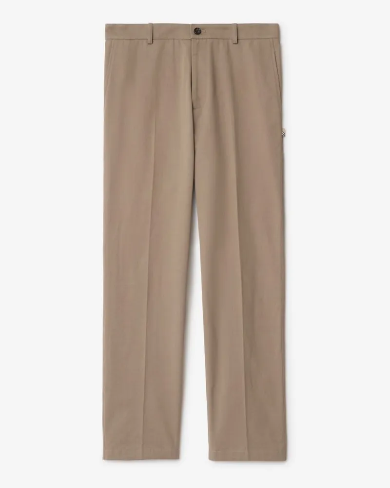 Burberry Baumwoll-Chinos Clay-braun
