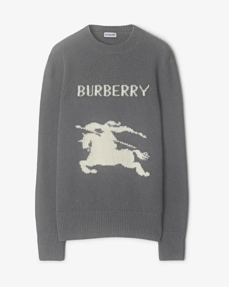 Burberry Pullover aus Wolle und Kaschmir mit EKD-Motiv Grau