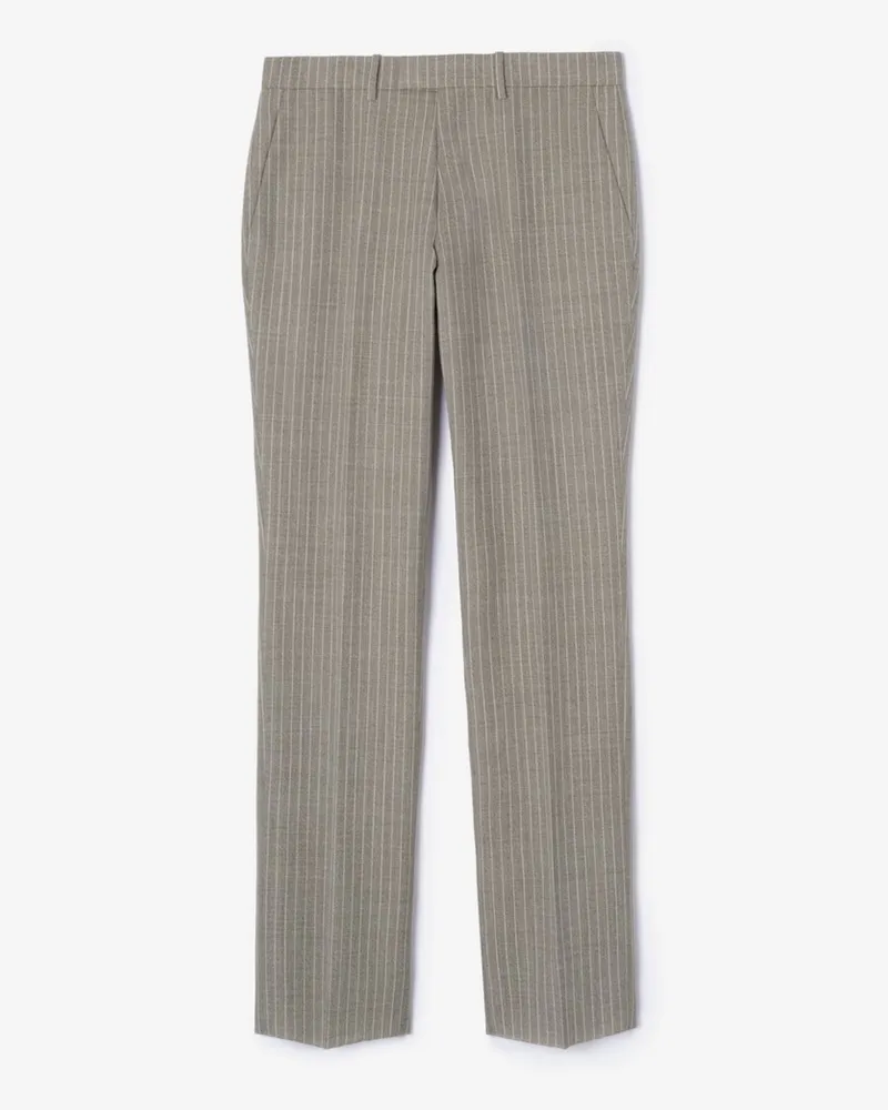 Burberry Elegante Wollhose „Sloane“ mit Nadelstreifen , Size Soil