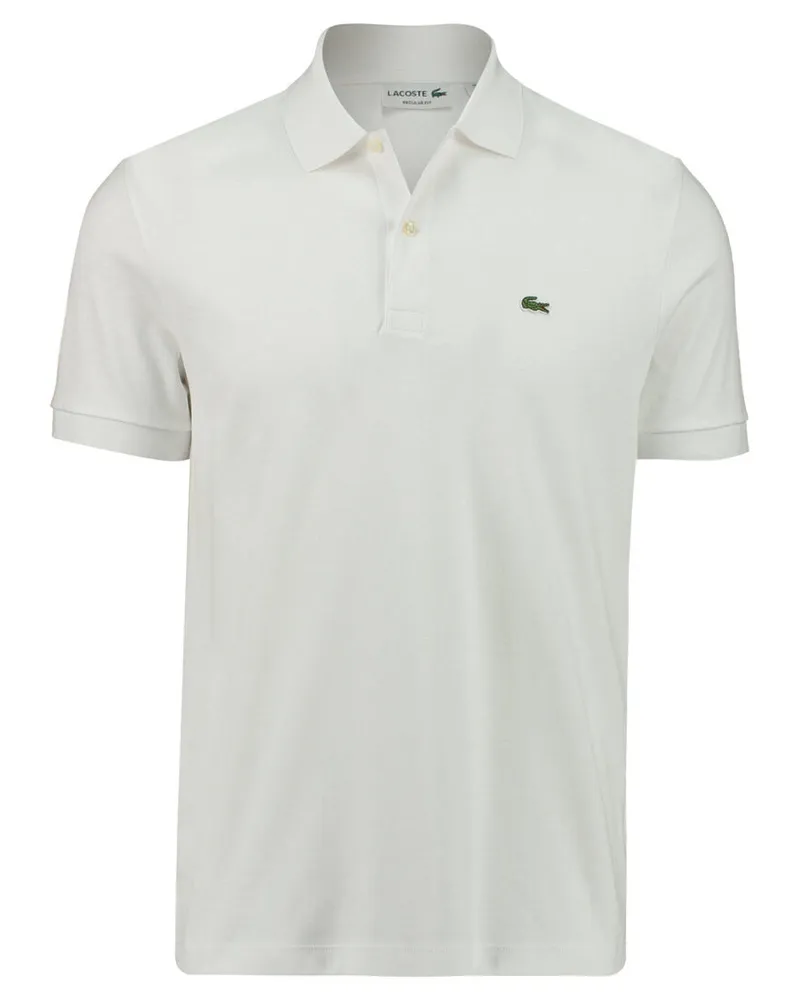 Lacoste Herren Poloshirt Regular Fit Kurzarm Weiss