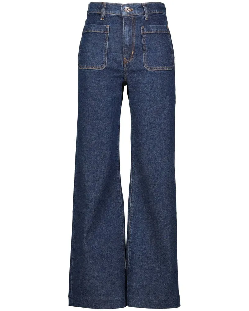 Frame Denim Damen Jeans THE REFINED Darkblue