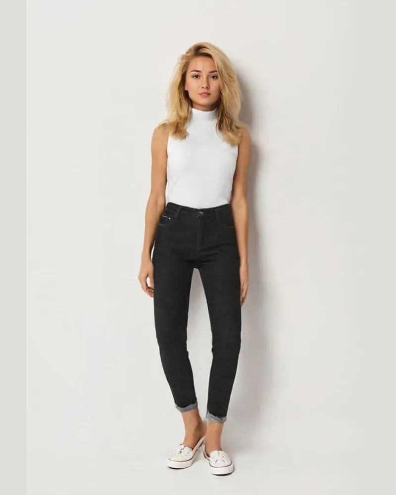 Totême Damen Pullunder SLEEVELESS FINE TURTLENECK aus Kaschmir Offwhite