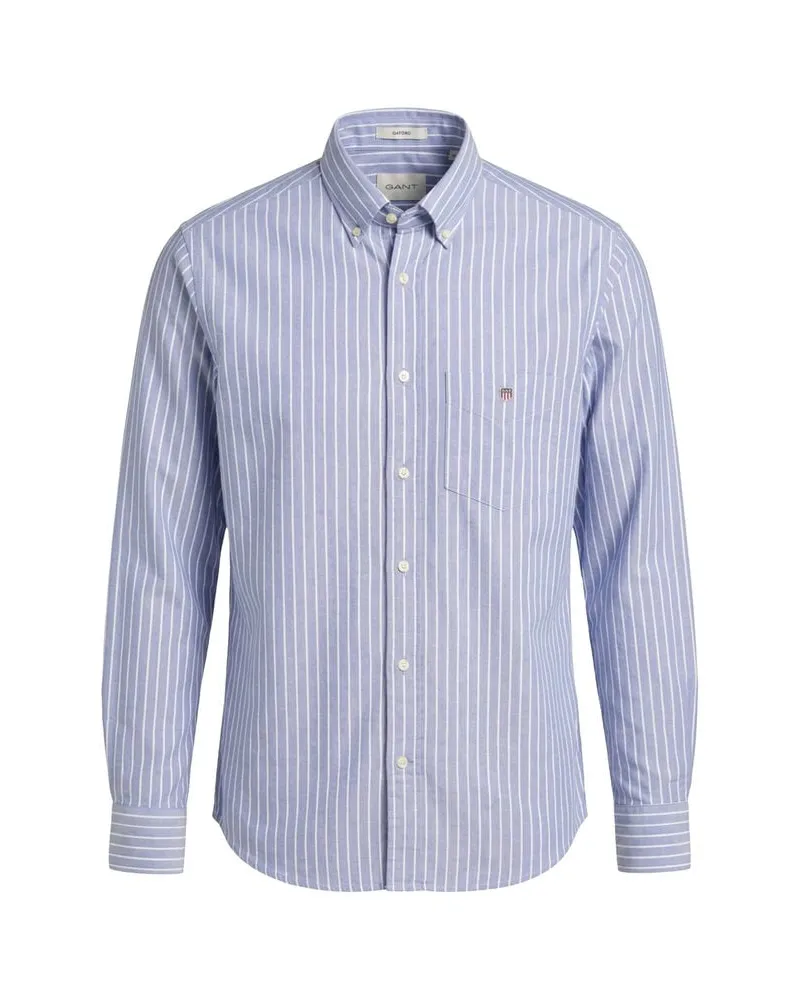 Gant Herren Hemd Regular Fit Blau
