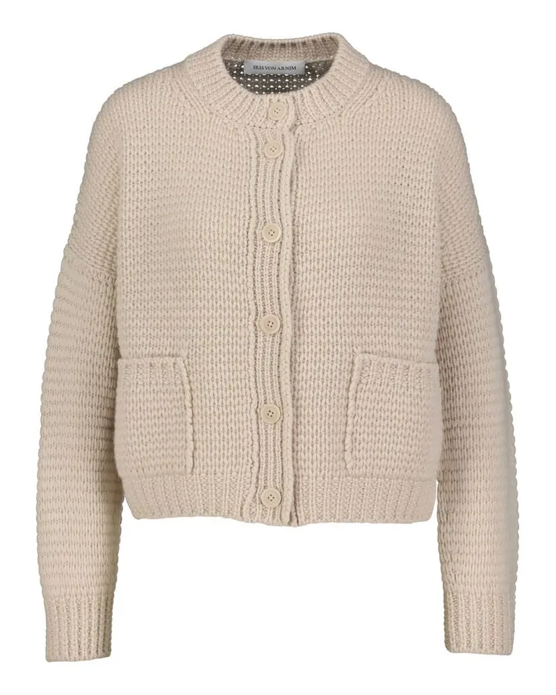Iris von Arnim Damen Strickjacke aus Kaschmir MARJORIE Sand