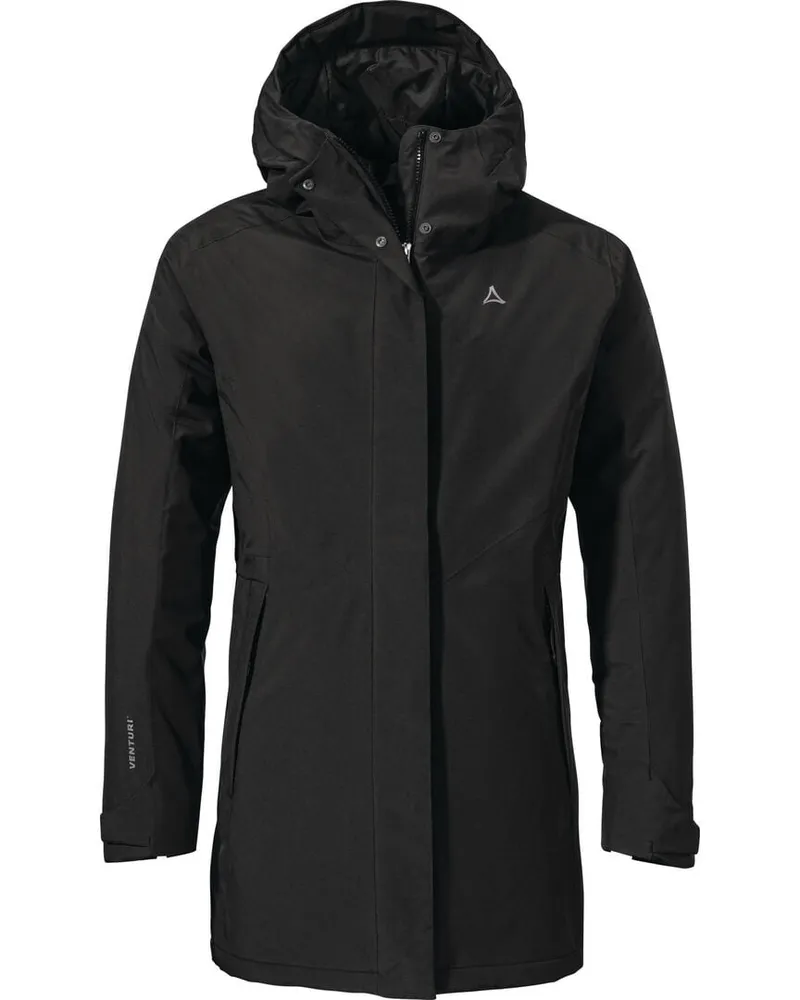 Schöffel Damen Parka Hiking Parka Style Froda WMS Schwarz