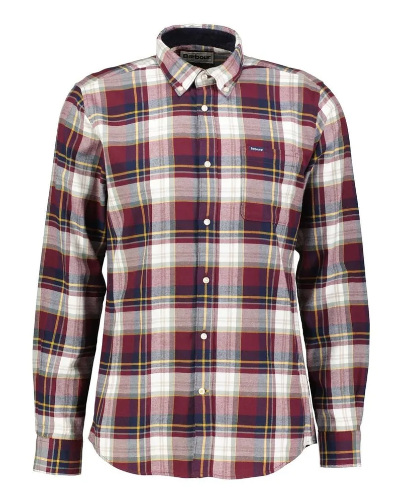 Barbour Herren Freizeithemd CROSSFELL TF Tailored Fit Bordeaux
