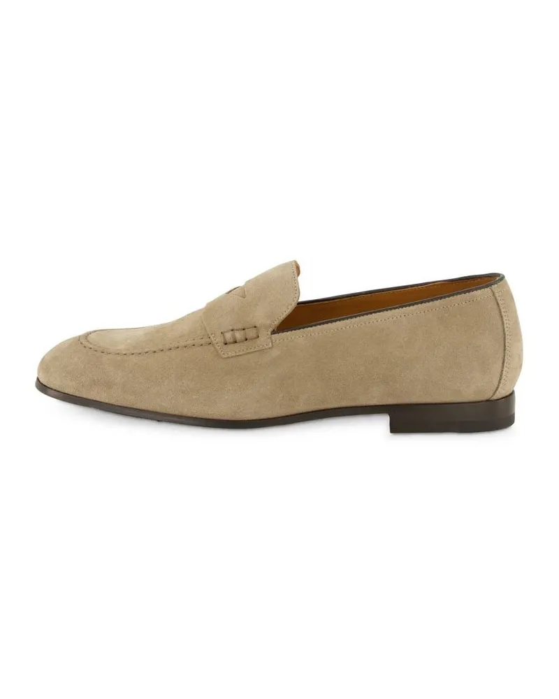 Doucal´s Herren Loafer aus Leder Taupe