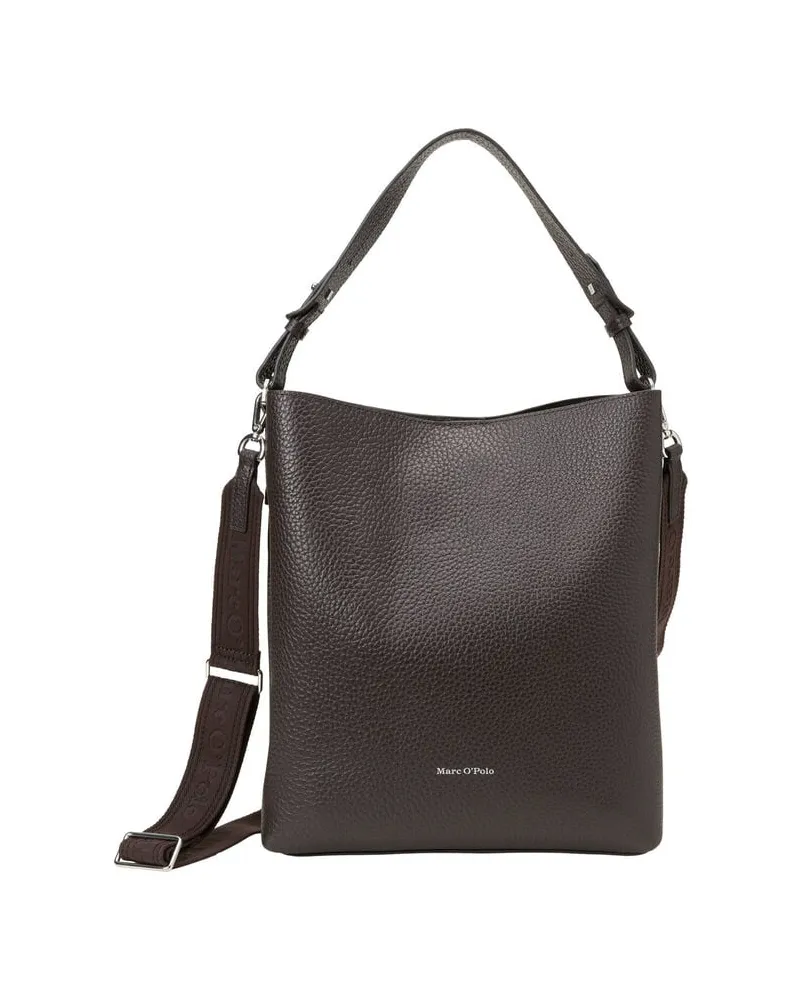 Marc O'Polo Damen Schultertasche HOBO BAG M Braun