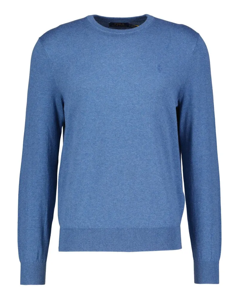 Ralph Lauren Herren Strickpullover aus Baumwolle und Kaschmir Blau
