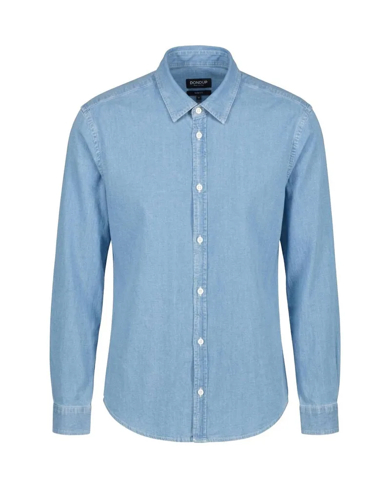 Dondup Herren Hemd Slim Fit Bleached