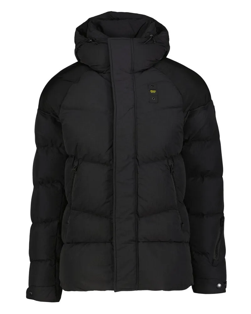 Blauer Herren Steppjacke CROWN Schwarz