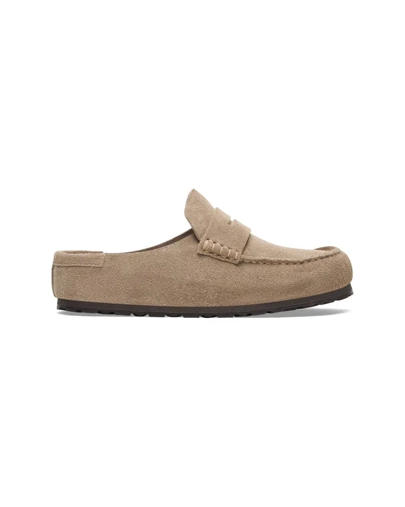 Birkenstock Herren Pantoletten NAPLES WRAPPED Taupe