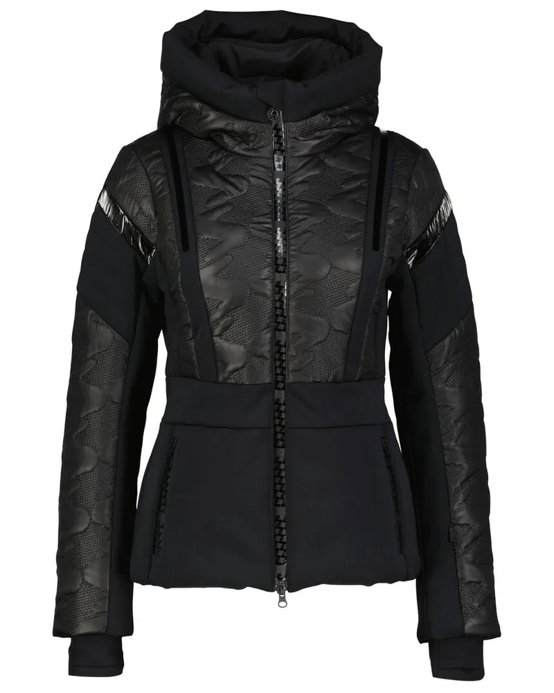 Sportalm Damen Skijacke mit Kapuze Schwarz