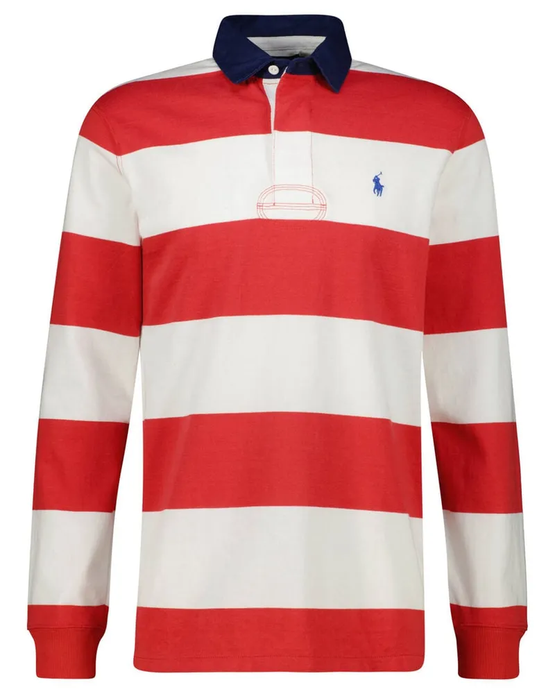 Ralph Lauren Herren Poloshirt Langarm Rot