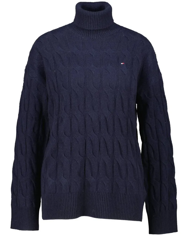 Tommy Hilfiger Damen Rollkragenpullover Blue