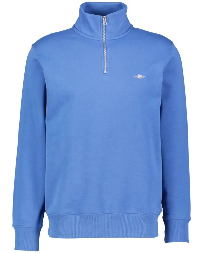 Gant Herren Sweatshirt SHIELD HALF ZIP Blau