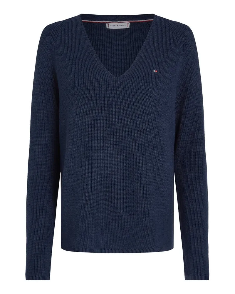 Tommy Hilfiger Damen Pullover aus Baumwolle Marine