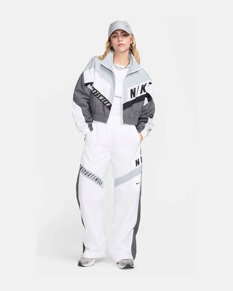 Nike Damen Blouson aus Webmaterial Grau