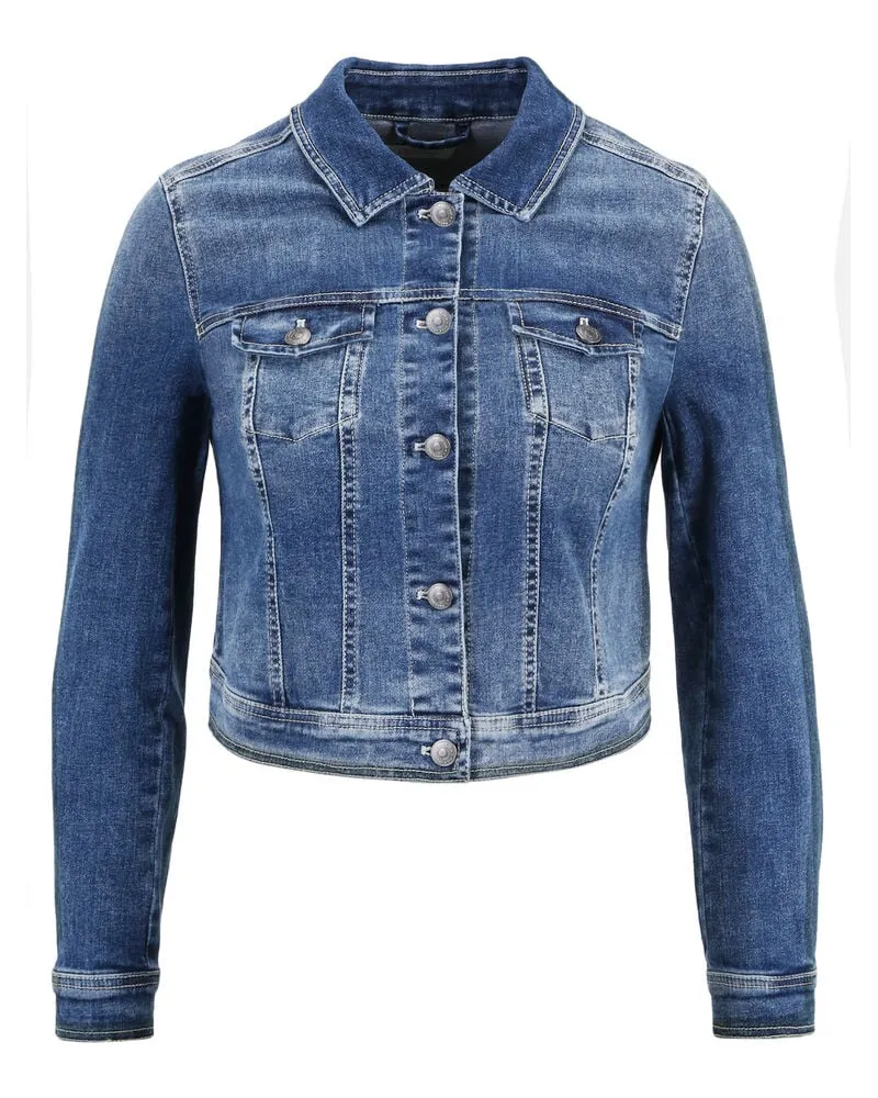 Vera Mont Damen Jeansjacke mit Waschung Denim