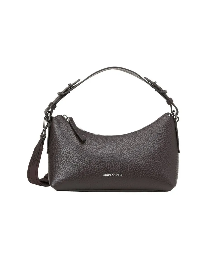 Marc O'Polo Damen Umhängetasche aus genarbtem Leder CROSSBODY BAG M Braun