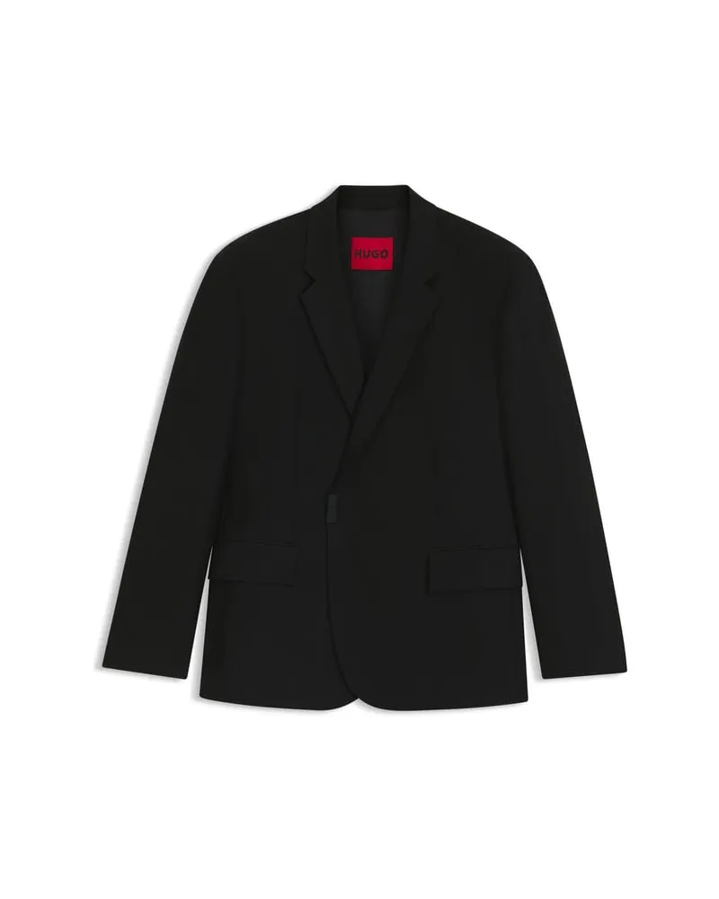 HUGO BOSS Herren Sakko HANS254F2X Schwarz