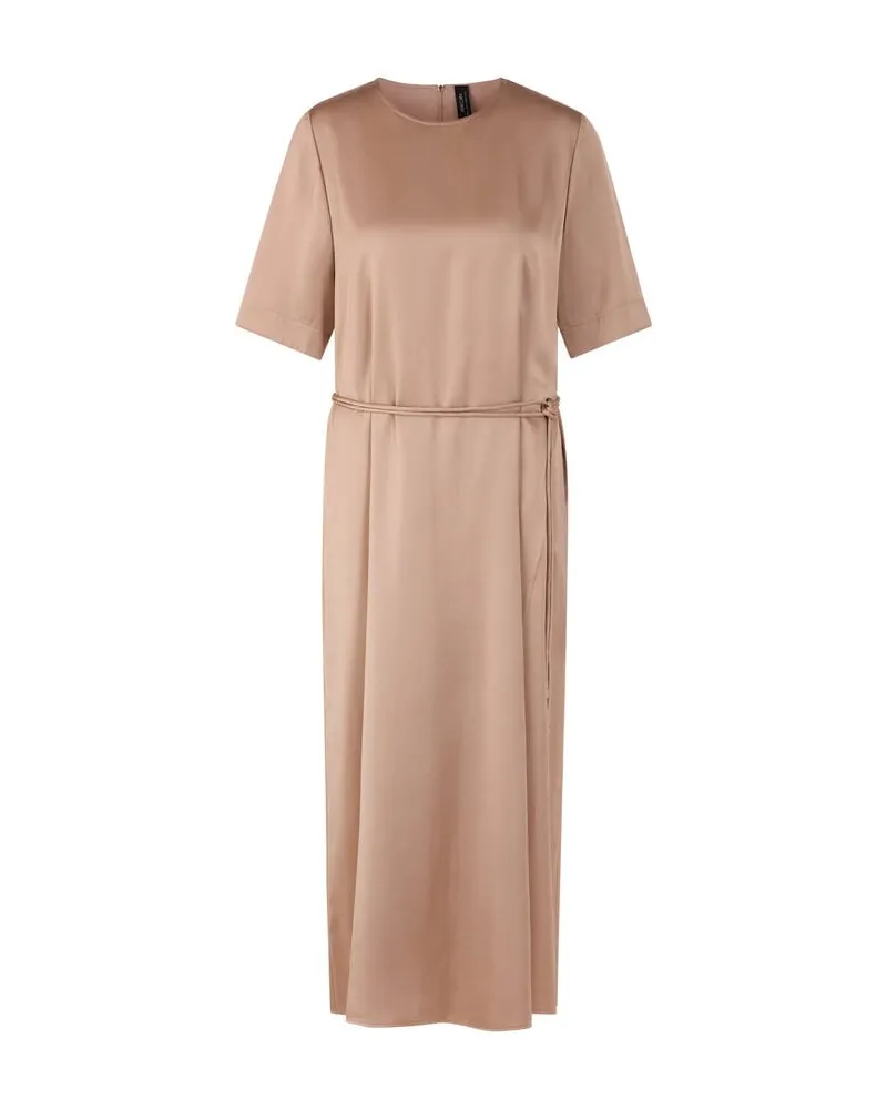 Marc Cain Damen Midikleid aus Satin Sand